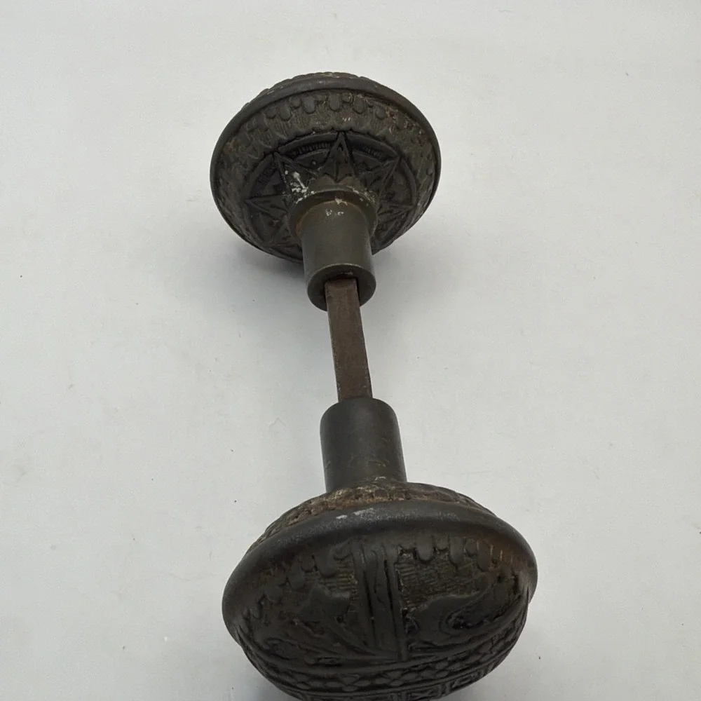 Antique Vintage Victorian Ornate Door Knob set